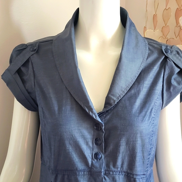 Studio Mode Button Up Shirt Dress - Picture 5 of 10